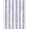 Arsvita Flauschvorhang Flauschgardine Vorhang 140 cm x 220 cm Unistreifen Hellgrau Weiß