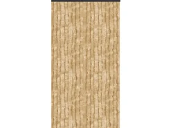 Arsvita Flauschvorhang Flauschgardine Vorhang 140 cm x 220 cm Unistreifen Beige