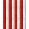 Arsvita Flauschvorhang Flauschgardine Vorhang 100 cm x 220 cm Unistreifen Rot Weiß