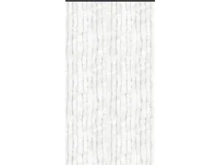 Arsvita Flauschvorhang Flauschgardine Vorhang 140 cm x 200 cm Unistreifen Weiß