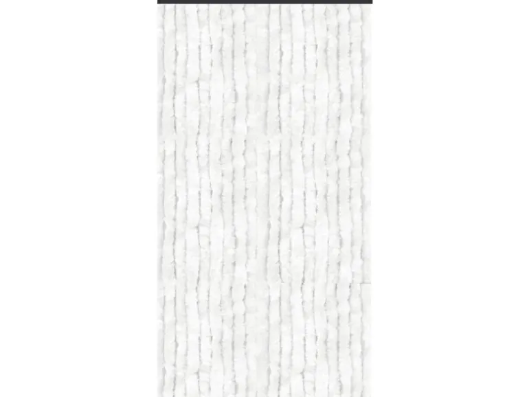 Arsvita Flauschvorhang Flauschgardine Vorhang 140 cm x 200 cm Unistreifen Weiß