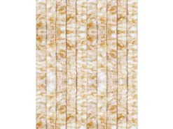 Arsvita Flauschvorhang Flauschgardine Vorhang 90 cm x 200 cm Meliert Beige Weiß