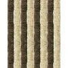Arsvita Flauschvorhang Flauschgardine Vorhang 100 cm x 220 cm Unistreifen Beige Braun
