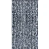 Arsvita Flauschvorhang Flauschgardine Vorhang 90 cm x 200 cm Meliert Blau Weiß Silber