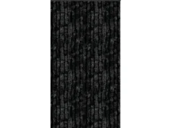 Arsvita Flauschvorhang Flauschgardine Vorhang 140 cm x 220 cm Unistreifen Schwarz