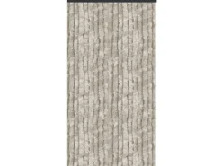 Arsvita Flauschvorhang Flauschgardine Vorhang 100 cm x 220 cm Unistreifen Grau
