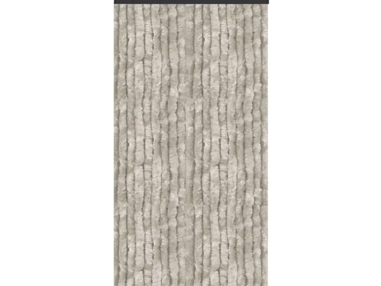 Arsvita Flauschvorhang Flauschgardine Vorhang 100 cm x 220 cm Unistreifen Grau