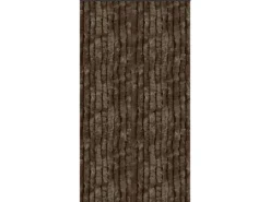 Arsvita Flauschvorhang Flauschgardine Vorhang 90 cm x 200 cm Unistreifen Braun