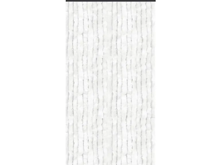 Arsvita Flauschvorhang Flauschgardine Vorhang 56 cm x 185 cm Unistreifen Weiß