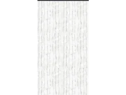 Arsvita Flauschvorhang Flauschgardine Vorhang 100 cm x 220 cm Unistreifen Weiß