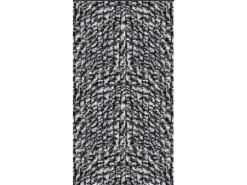 Arsvita Flauschvorhang Flauschgardine Vorhang 56 cm x 185 cm Unistreifen Anthrazit Schwarz