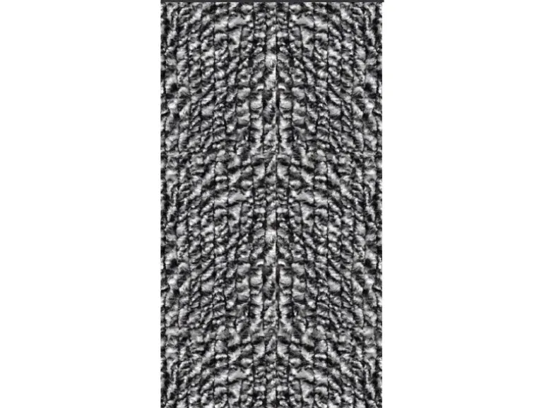 Arsvita Flauschvorhang Flauschgardine Vorhang 56 cm x 185 cm Unistreifen Anthrazit Schwarz