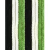 Arsvita Flauschvorhang Flauschgardine Vorhang 120 cm x 200 cm Unistreifen Schwarz Grün Weiß