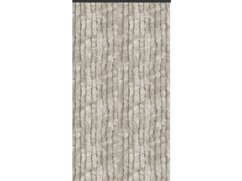 Arsvita Flauschvorhang Flauschgardine Vorhang 140 cm x 200 cm Unistreifen Grau