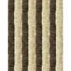 Arsvita Flauschvorhang Flauschgardine Vorhang 90 cm x 220 cm Unistreifen Beige Braun