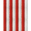 Arsvita Flauschvorhang Flauschgardine Vorhang 90 cm x 220 cm Unistreifen Rot Weiß