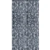 Arsvita Flauschvorhang Flauschgardine Vorhang 120 cm x 200 cm Unistreifen Dunkelblau Weiß