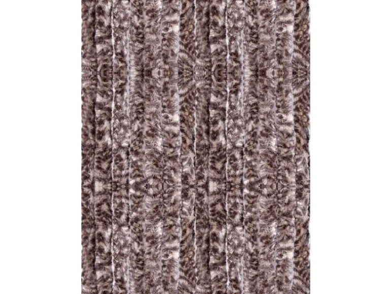 Arsvita Flauschvorhang Flauschgardine Vorhang 100 cm x 200 cm Meliert Beige Braun