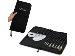 Artina Set Elba mit Pinselhalter, Pinselwäscher, Pinsel, Malspachtel, Tasche