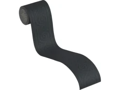 A.S. Création Borte selbstklebend Wellenmuster 5 m x 8 cm Schwarz-Metallic