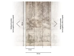 A.S. Création Fototapete Vlies Betonwand Vintage 159 cm x 280 cm Beige-Weiß FSC®