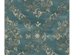 A.S. Création Vliestapete Barock Ornament Grün Blau Vintage FSC®