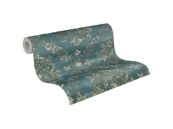 A.S. Création Vliestapete Barock Ornament Grün Blau Vintage FSC®