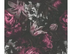A.S. Création Vliestapete Blumen Lila Schwarz