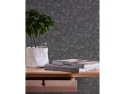 A.S. Création Vliestapete Blätter Schwarz Grau