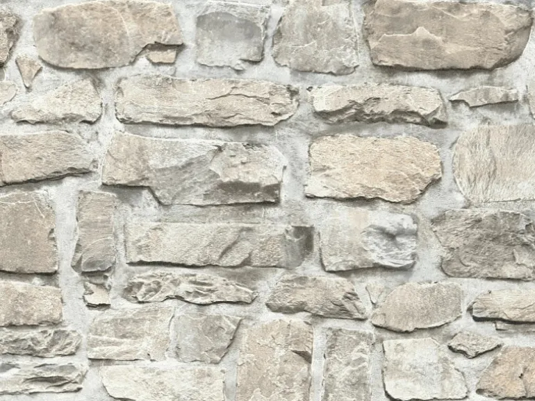 A.S. Création Vliestapete Il Decoro Stein Beige-Grau FSC®