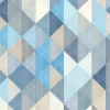 A.S. Création Vliestapete Trendwall Muster Blau-Creme FSC®