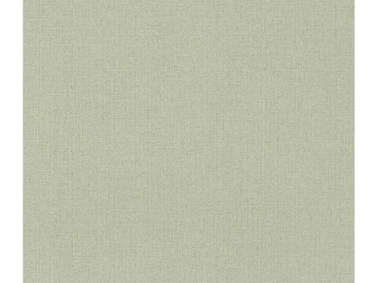 A.S. Création Vliestapete Uni Textiloptik Grün FSC®