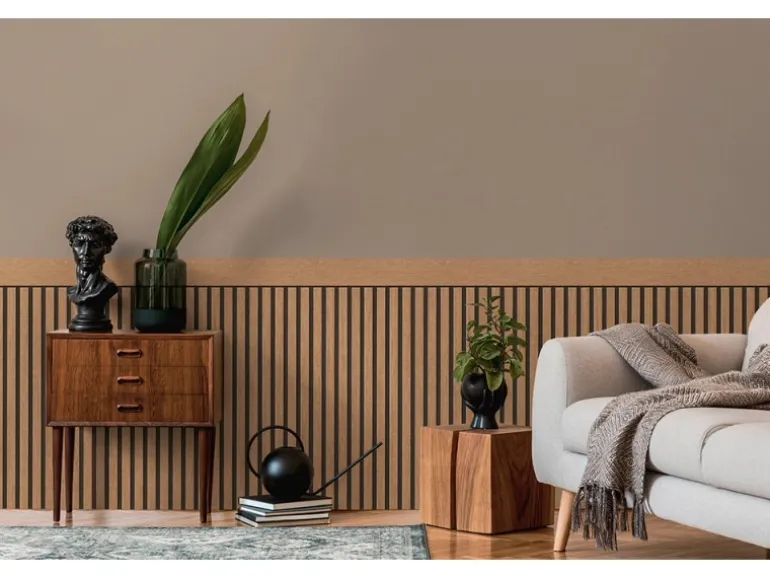 A.S. Création Vliestapete Wallpanel Holz 5 m x 1,06 m Braun