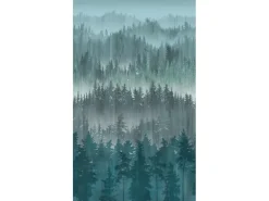 A.S. Creation Fototapete Wald 1,59 m x 2,8 m Blau-Grau FSC®