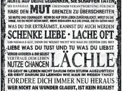 A.S. Creation Pop.up-Panel Sprüchemotiv Schwarz-Weiß