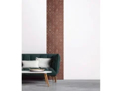 AS Creation Tapete Pop Up Panel Selbstklebend Ornament 250 x 52 cm Rot-Gold FSC®