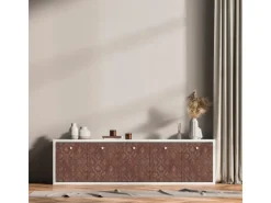AS Creation Tapete Pop Up Panel Selbstklebend Ornament 250 x 52 cm Rot-Gold FSC®