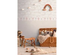 A.S. Creation Vlies-Bordüre Ballons 5 m x 0,13 m Beige-Rosa-Blau FSC®