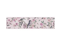 A.S. Creation Vlies-Bordüre Blümchen Vogel 5 m x 0,13 m Grün-Rosa-Lila FSC®