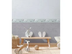 A.S. Creation Vlies-Bordüre Waldtiere 5 m x 0,17 m Grün-Weiß-Braun FSC®