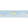 A.S. Creation Vlies-Bordüre Wolken Regenbogen 5 m x 0,13 m Bunt-Blau-Weiß FSC®