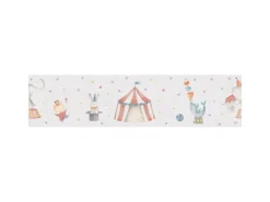 A.S. Creation Vlies-Bordüre Zirkus 5 m x 0,13 m Bunt-Beige FSC®