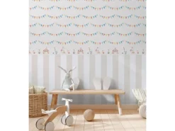 A.S. Creation Vlies-Bordüre Zirkus 5 m x 0,13 m Bunt-Beige FSC®