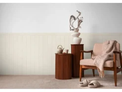 A.S. Creation Vliestapete Wallpanel 5 m x 1,06 m Weiß-Beige FSC®