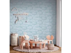 A.S. Creation Vliestapete Wolken 10,05 m x 0,53 m Blau-Weiß FSC®