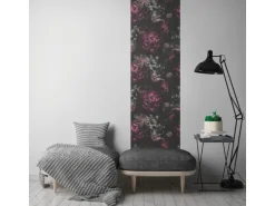 AS-Creation 3D-Panel Pop up Floral 250 cm x 52 cm Schwarz-Lila