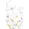 AS-Creation Fototapete Vlies Blumen Weiß-Grau