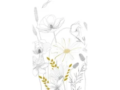 AS-Creation Fototapete Vlies Blumen Weiß-Grau