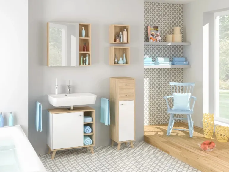 Astor Holzregal 30 cm Sven Eiche 2-teilig FSC®
