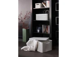 Aufbewahrungsboxen Curver Style 3-er Set Creme S + M + L